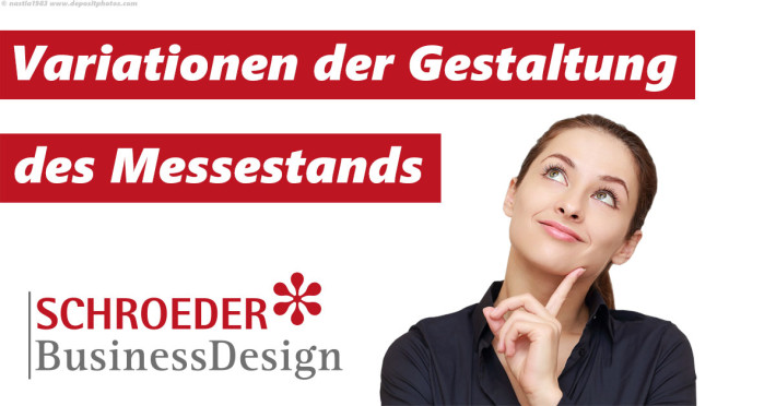 Variationen der Gestaltung des Messestands